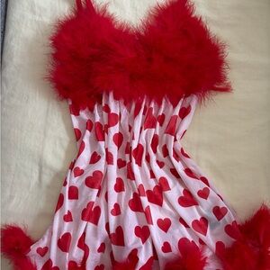 Dolls Kill Red Heart Dress